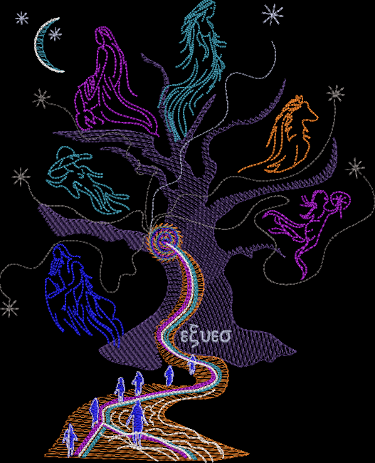 Fall in love with Machine Embroidery Again 4 tree of lost souls embroidery design